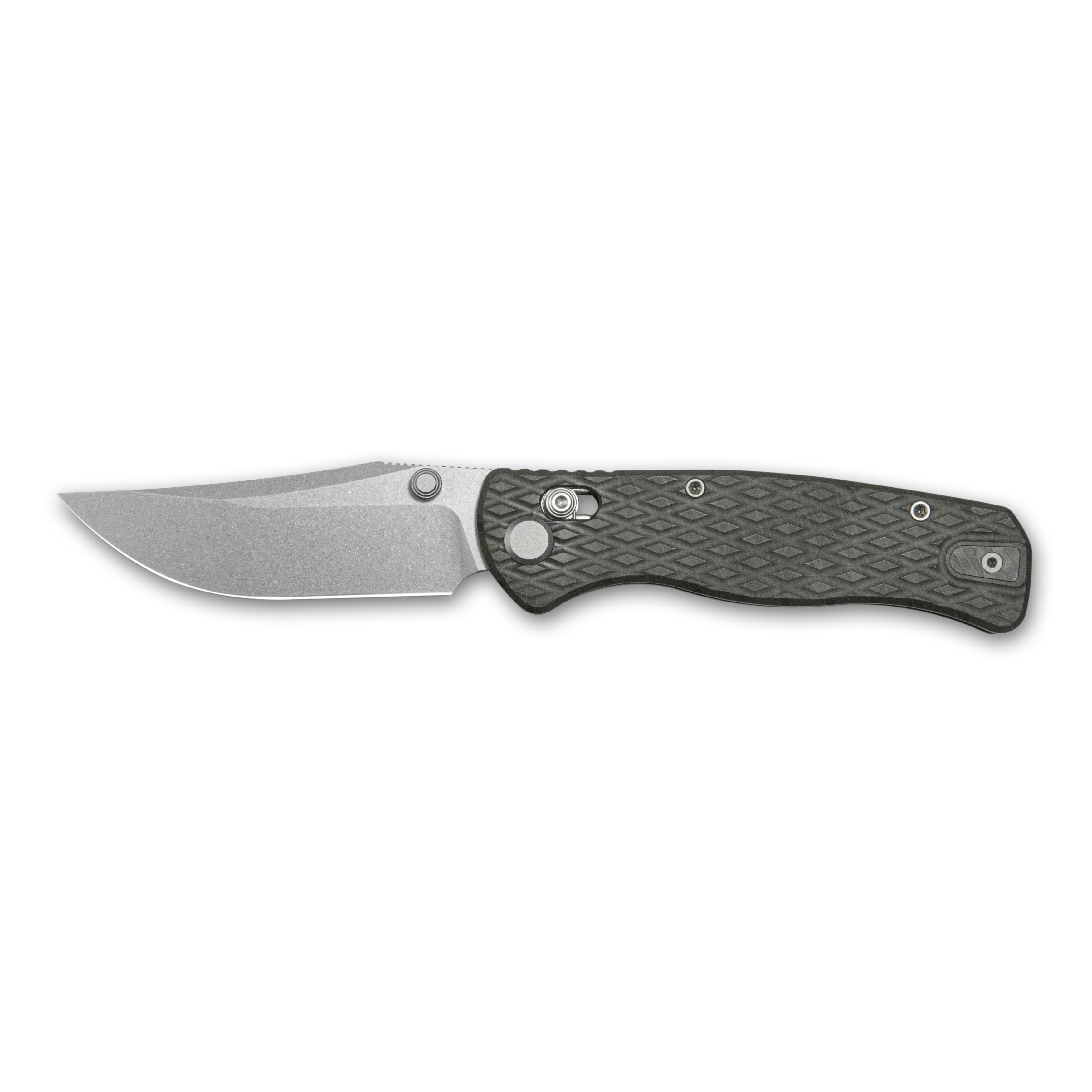 Geo knife Sharp Shadow Axis lock Folding Knife  Tiger Stripe Pattern Flamed 6AL4V Titanium Handle 3.4" Stonewash Bohler M390 Blade GEO2504C