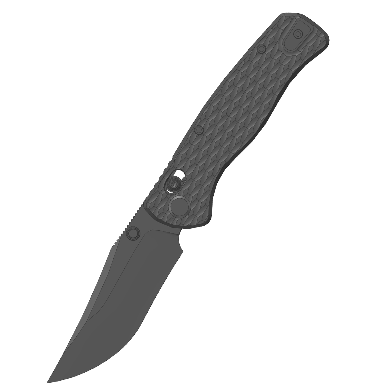 (Pre-order) : Geo knife Sharp Shadow Axis lock Folding Knife Black DLC 6AL4V Titanium Handle 3.3" Black DLC Bohler M390 Blade GEO2504B