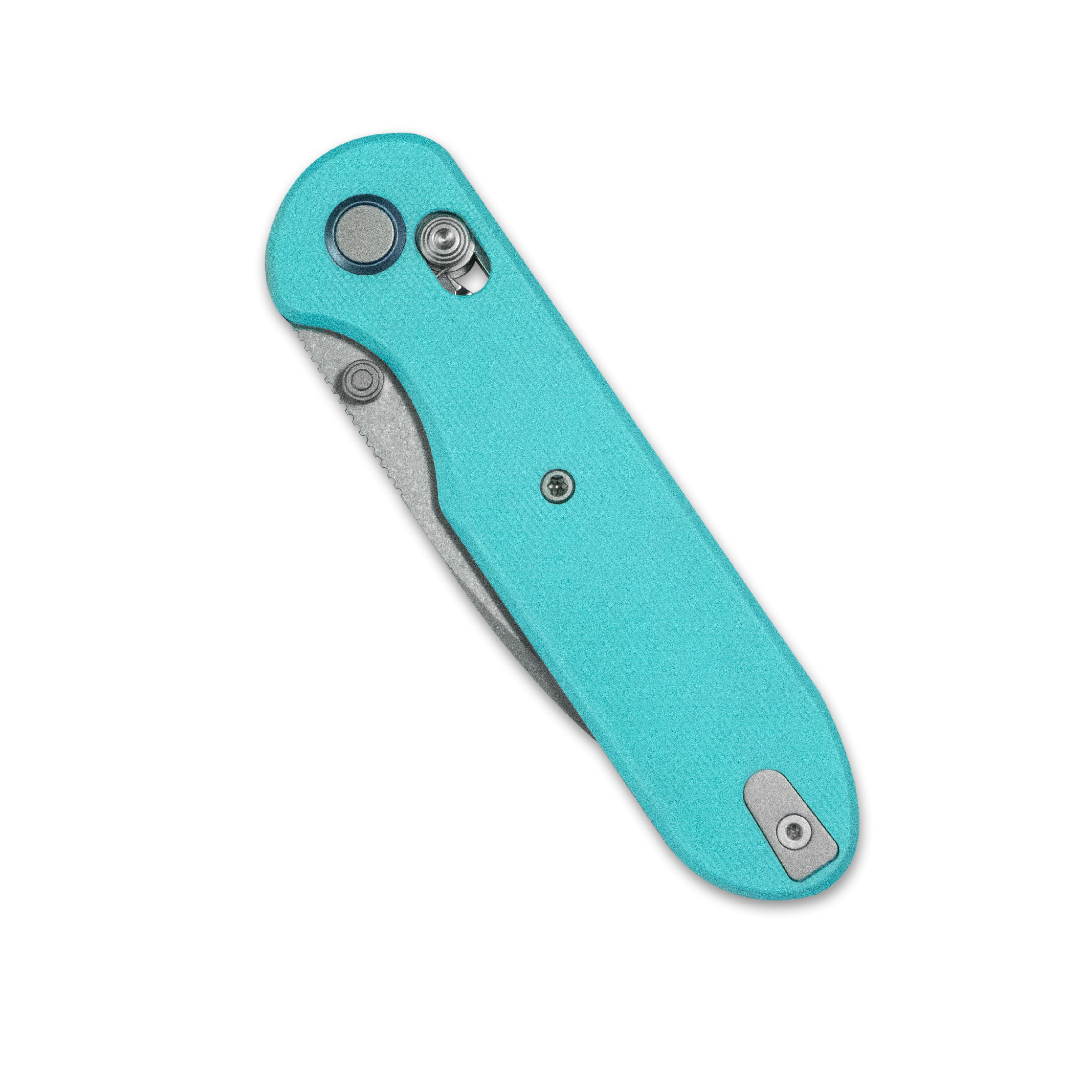 Geo knife Ethereal Cutter Axis lock Folding Knife Tiffany Blue G10 Handle 3.0" Stonewash Bohler M390 Blade GEO2402G