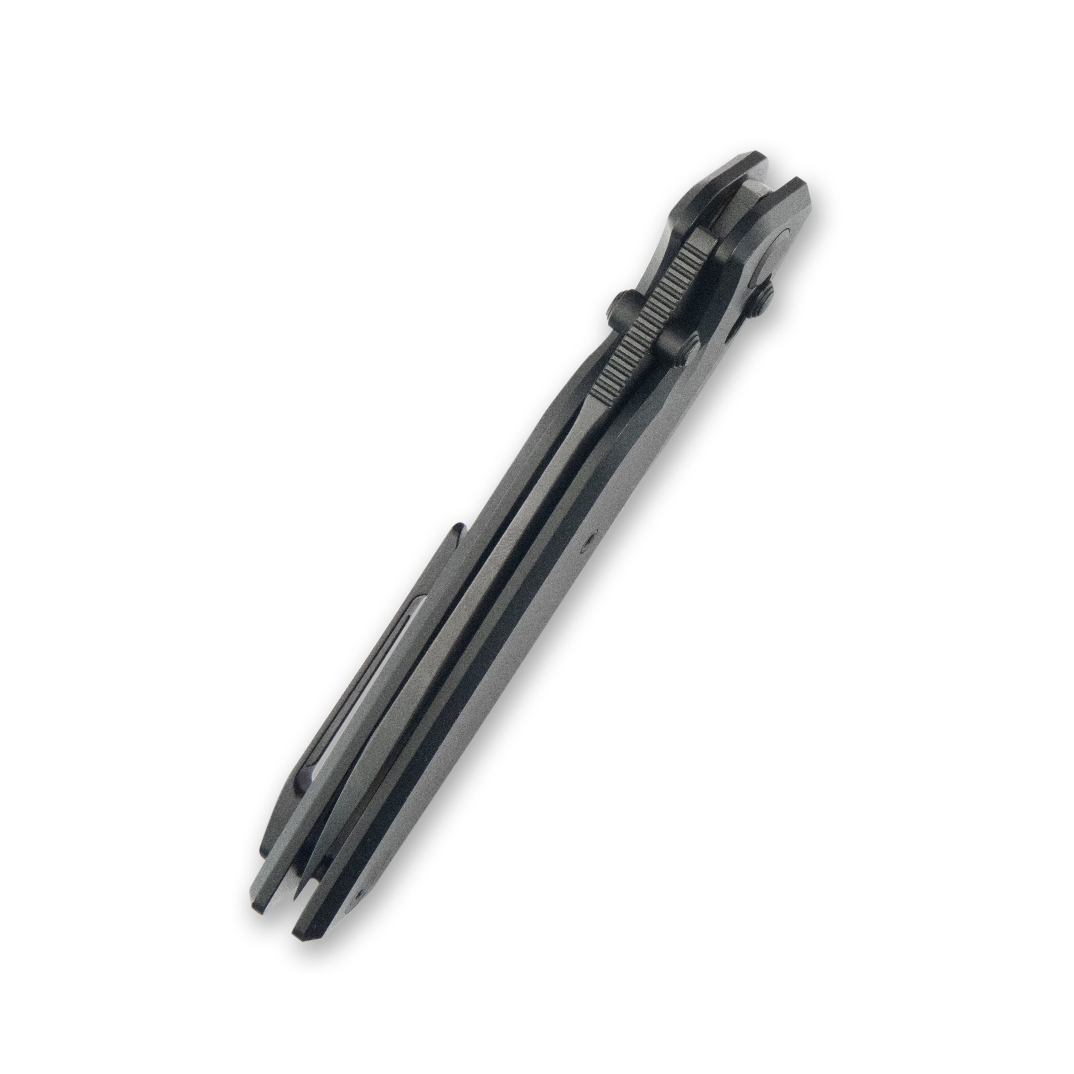 Geo knife FANTASM Axis lock Folding Knife Black  6AL4V Titanium Handle 3.9" Black DLC Bohler M390 Blade GEO2505C