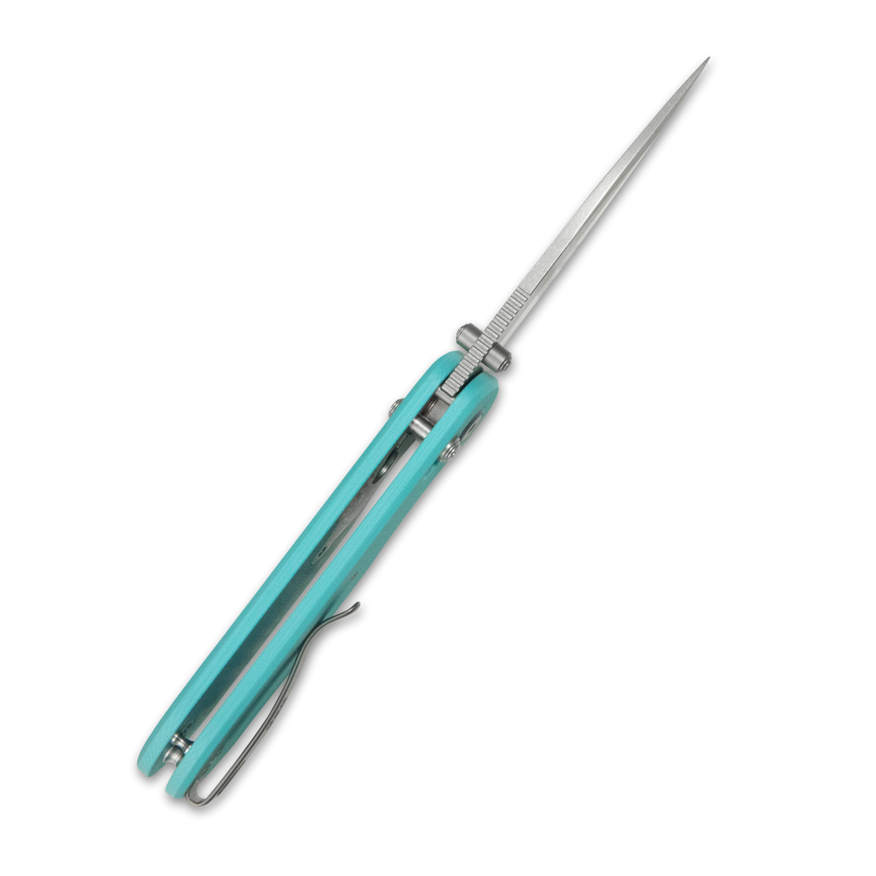 Geo knife Ethereal Cutter Axis lock Folding Knife Tiffany Blue G10 Handle 3.0" Stonewash Bohler M390 Blade GEO2402G